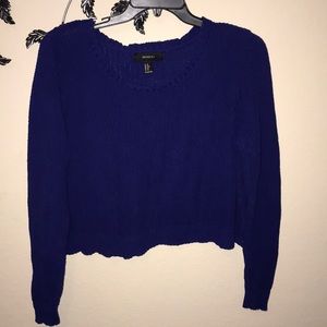 Dark Navy crop sweater